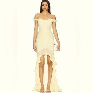 Majorelle Chandra Gown in Butter Yellow Size XS